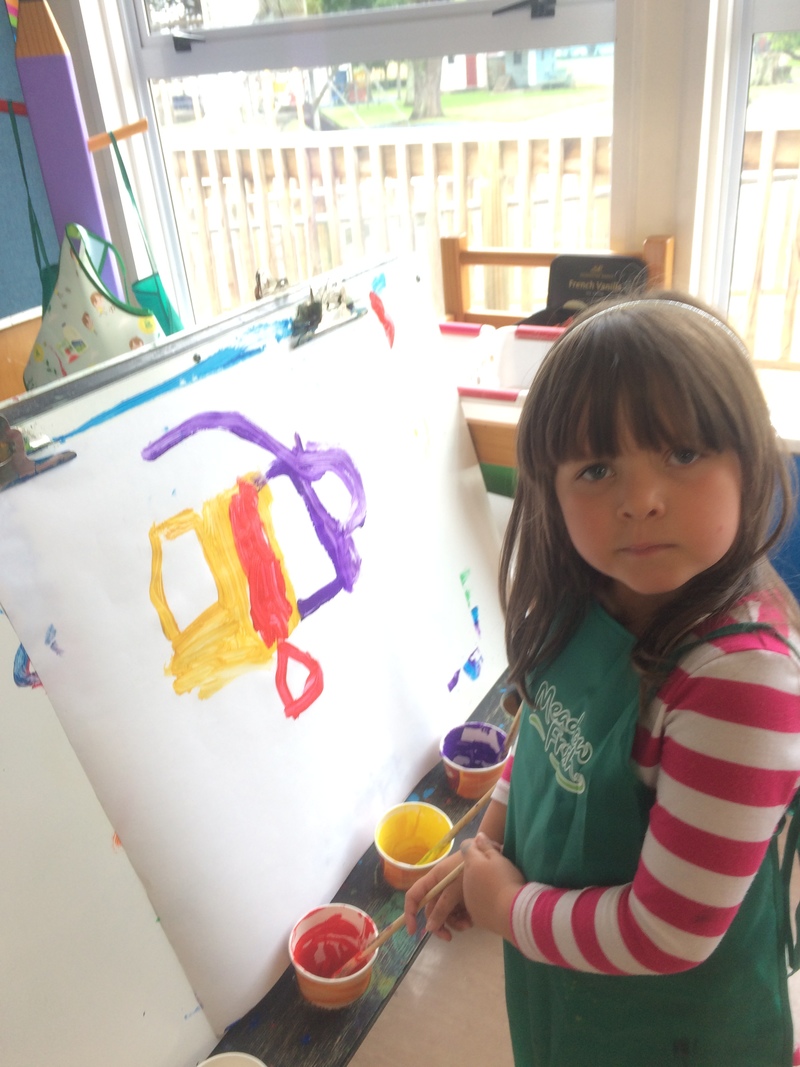 Painting is a favourite learning space