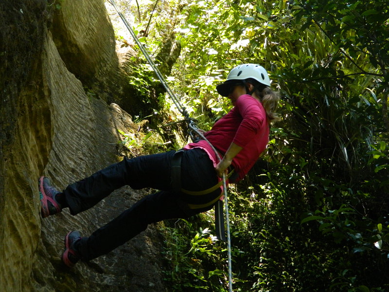Even the parents gave abseiling a go!