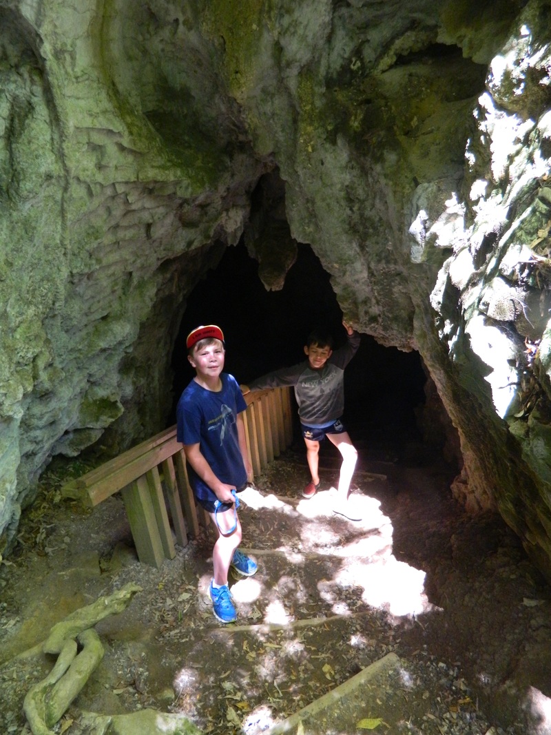 Max and Jared at Rua Kuri Cave