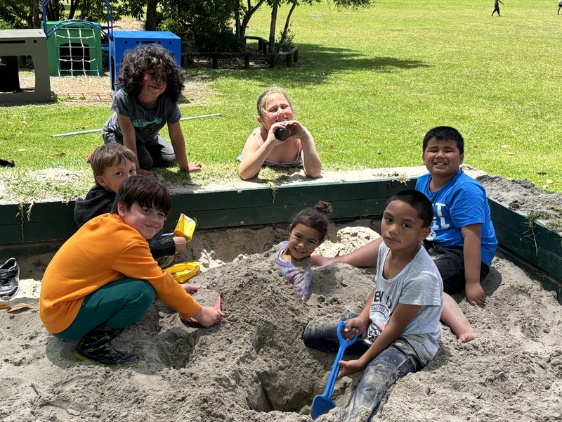 Student's In Sandpit